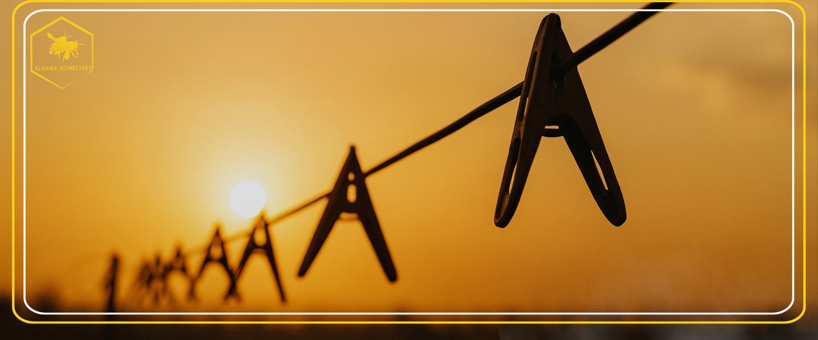 Drying outside - Alhaga homestead