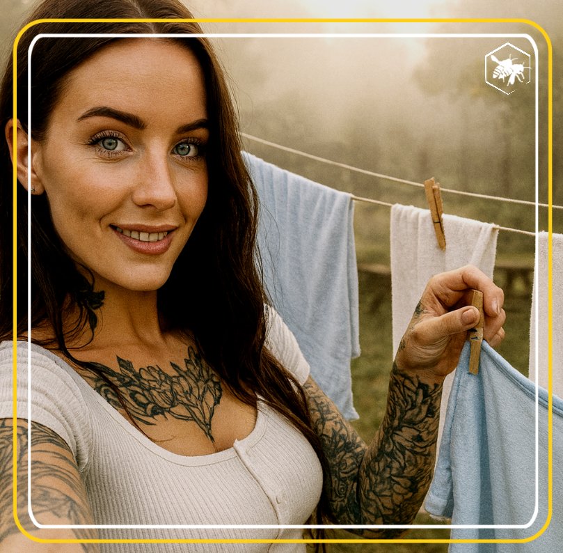 Hangin' clothes Alhaga homestead