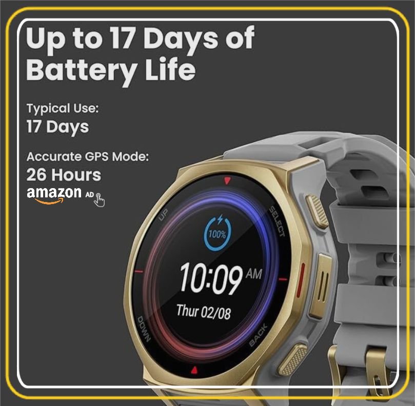 Amazfit T-Rex 3 pro smartwatch